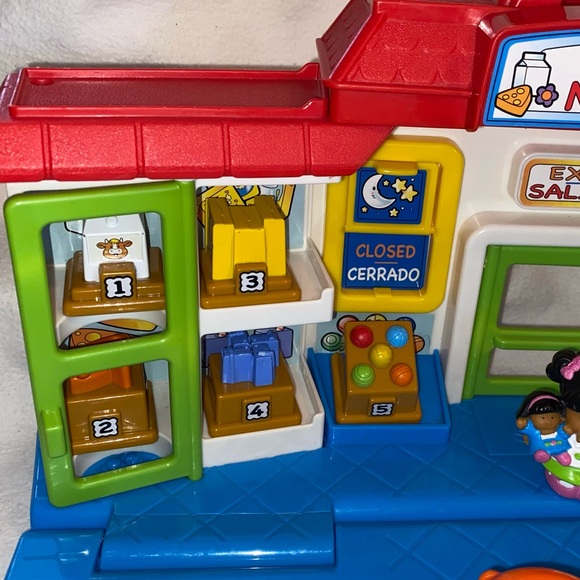 Little People Shop n Learn Market English Spanish numbers shapes colors music - Picture 3 of 16